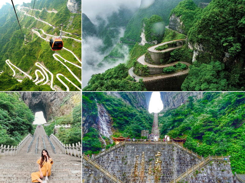 Khung cảnh tuyệt đẹp tại Cổng trời Thiên Môn Sơn