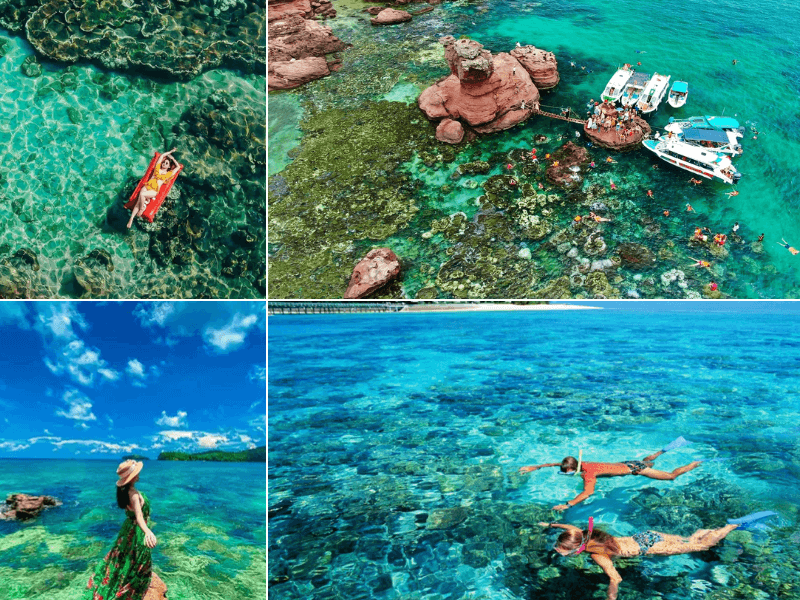 Nhiều các hoạt động vui chơi tại hòn Gầm Ghì