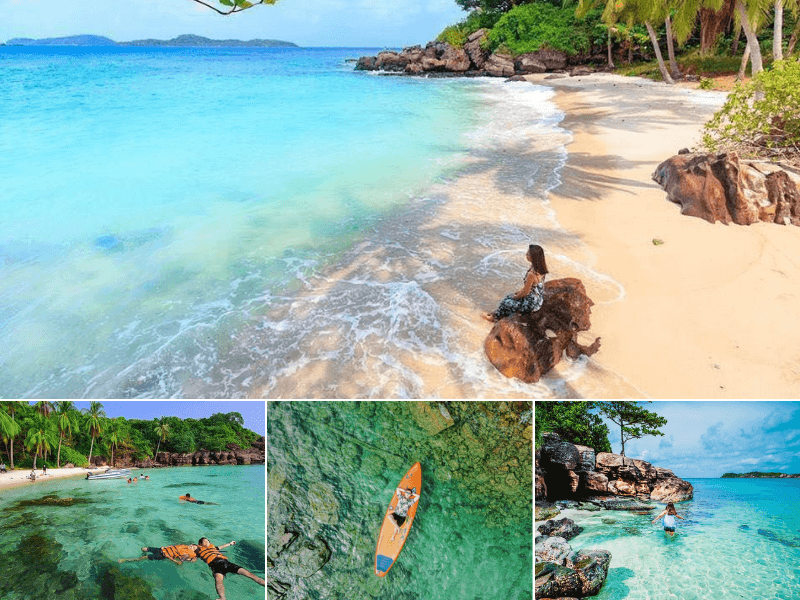 Trải nghiệm nhiều hoạt động thú vị tại hòn Móng Tay