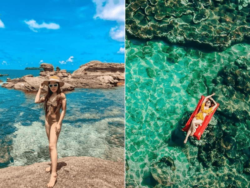 Du lịch hòn Gầm Ghì không thể thiếu các tấm ảnh checkin xịn sò