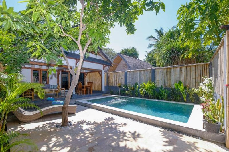 Không gian sang chảnh tại villa của đảo Gili 