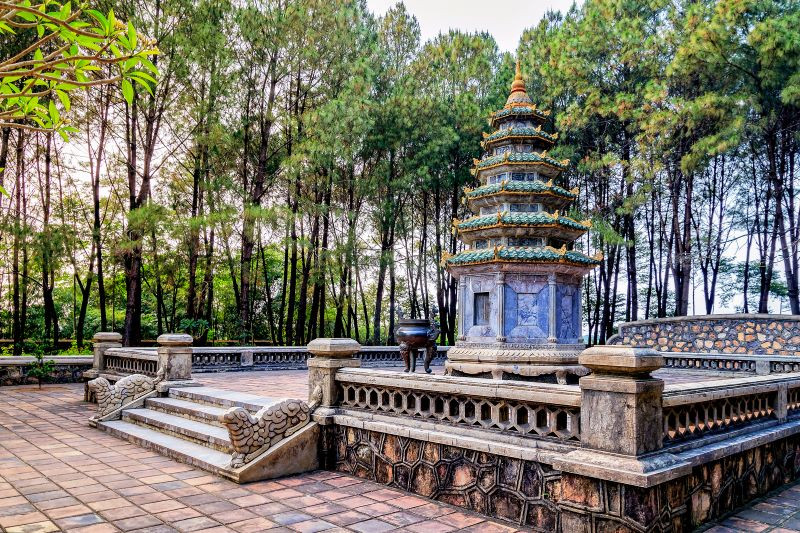 Nét cổ kính tại Khu mộ tháp cố Hòa thượng Thích Đôn Hậu