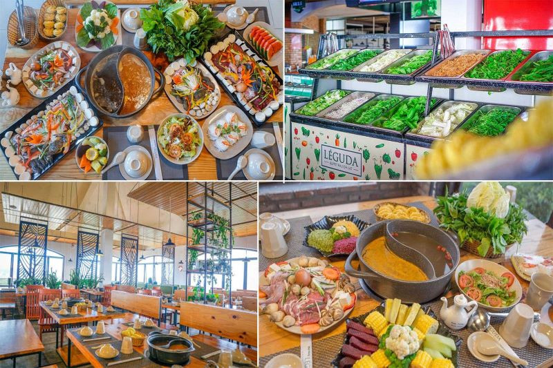 Bữa tiệc buffet rau hoành tráng tại nhà hàng Leguda 